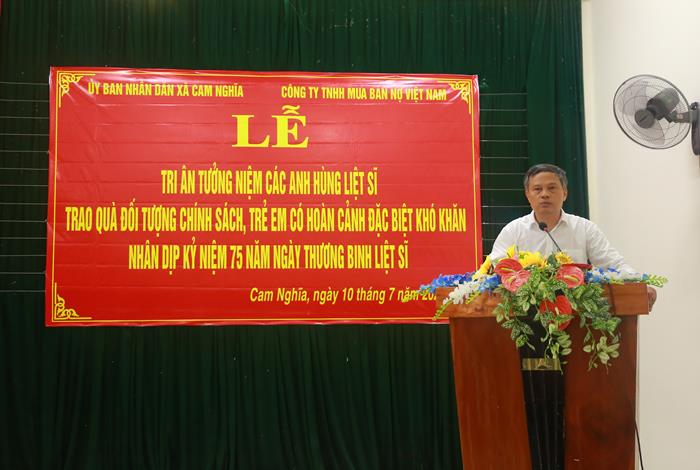 Tổng Giám đốc DATC Phạm Mạnh Thường phát biểu tại Lễ 